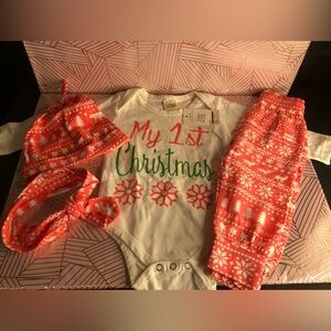 My 1st Christmas Baby Outfit Set